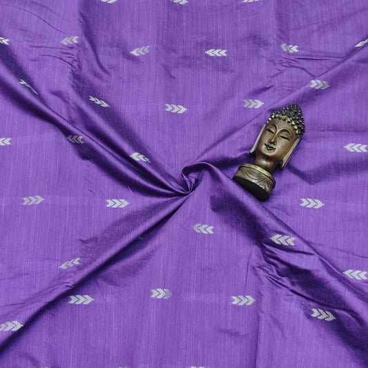 Violet - Dupion Raw Silk Butta Fabric
