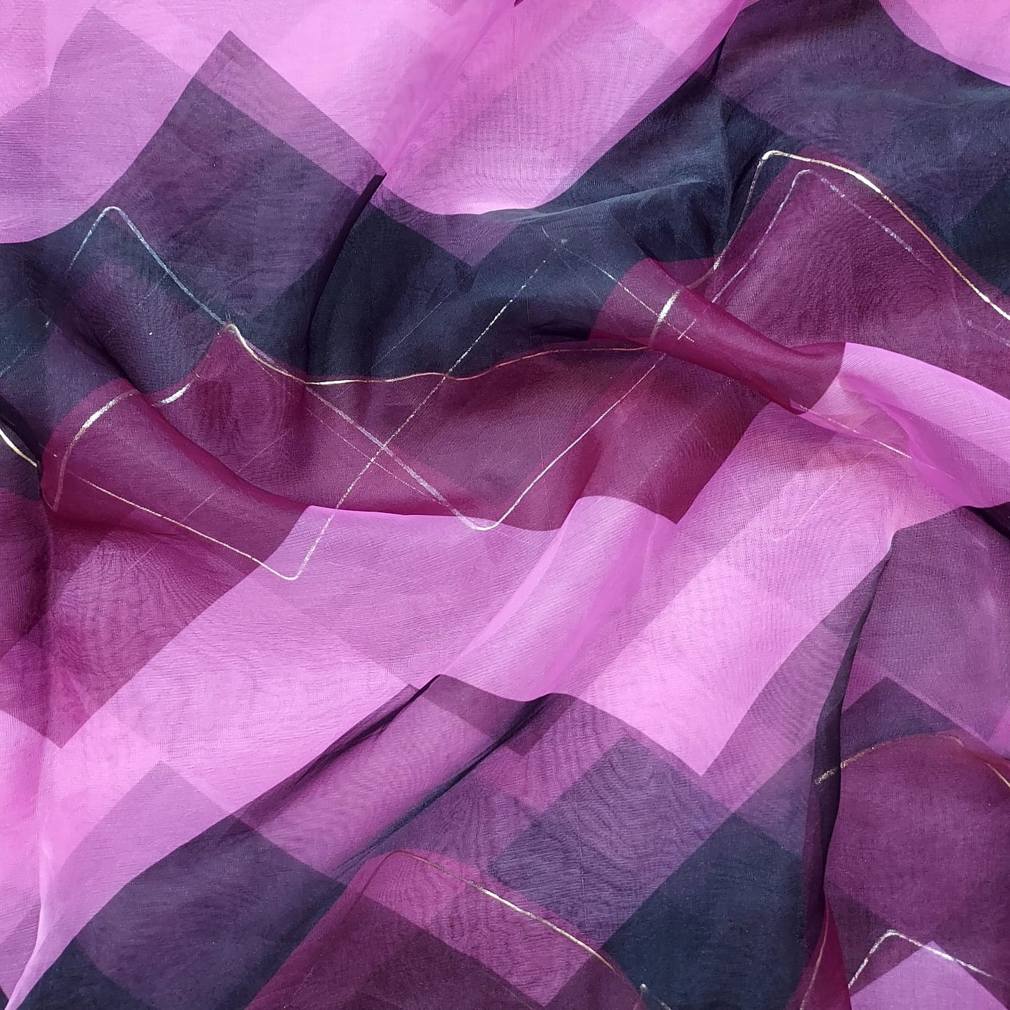 Organza Foil Print Fabrics