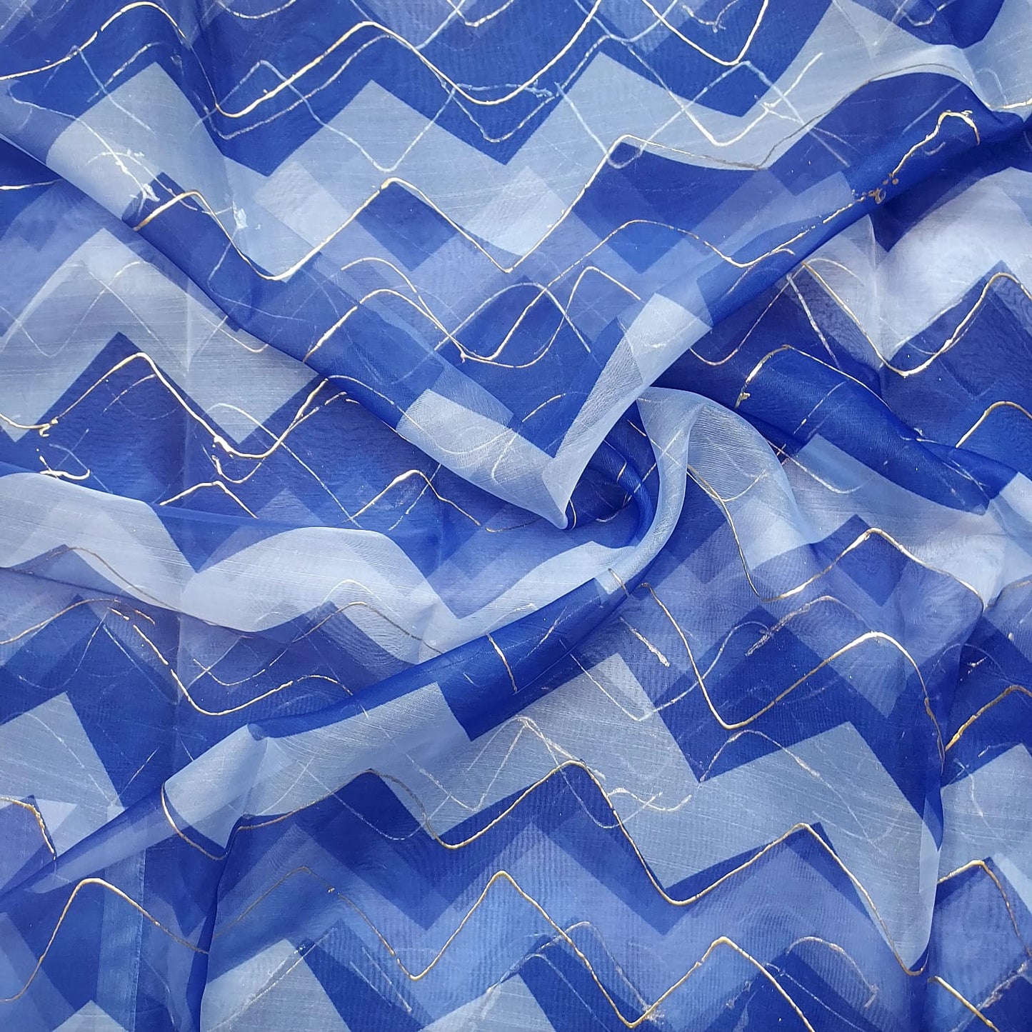 Organza Foil Print Fabrics