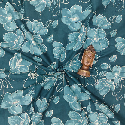 Casal Color - Sanganeri Block Print Cotton Cambric Fabric