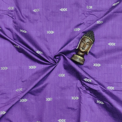 Violet - Dupion Raw Silk Butta Fabric