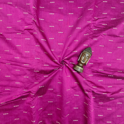 Rani Pink - Dupion Raw Silk Butta Fabric
