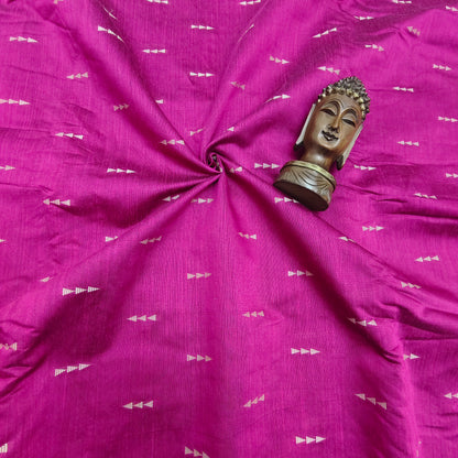 Rani Pink - Dupion Raw Silk Butta Fabric
