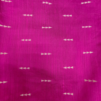 Rani Pink - Dupion Raw Silk Butta Fabric