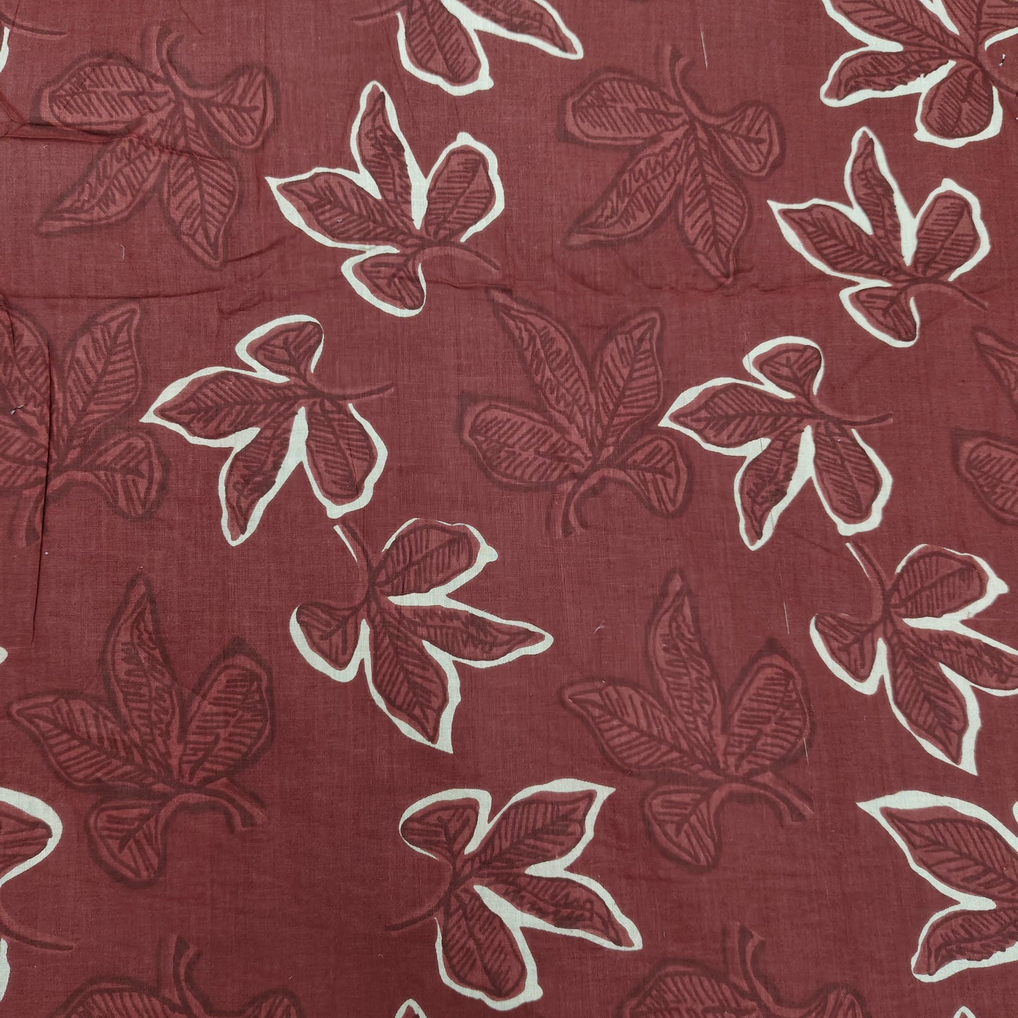 Meron - Sanganeri Block Print Cotton Cambric Fabric