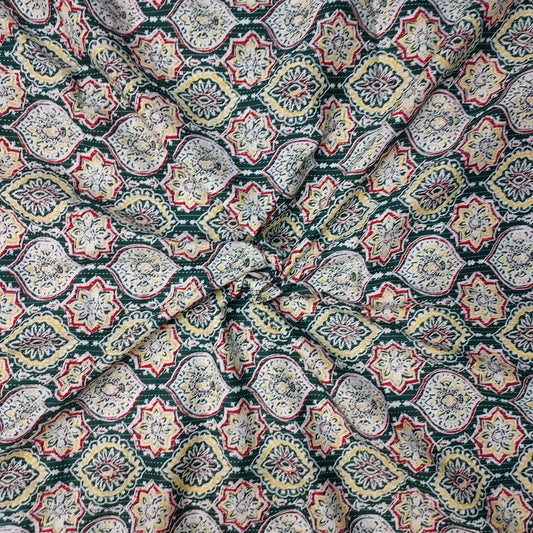 Hand Block Kantha Cotton Fabric