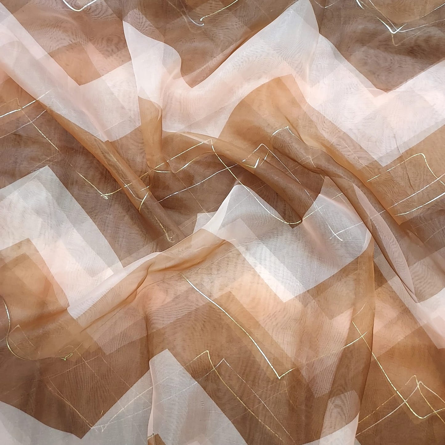 Organza Foil Print Fabrics