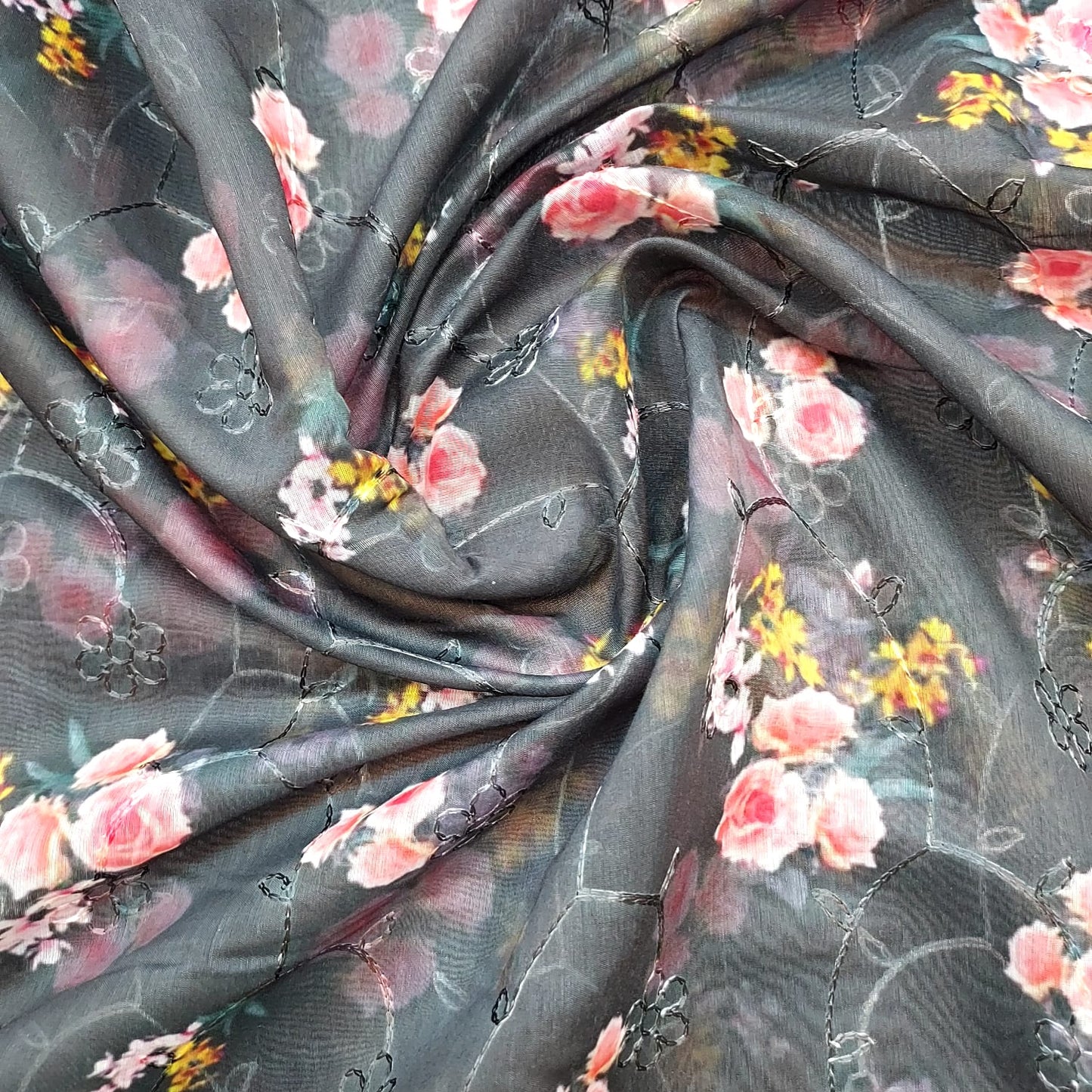 Modal Thread Aari Work Fabrics