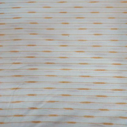 Kora Cream Color Ikkat Fabric