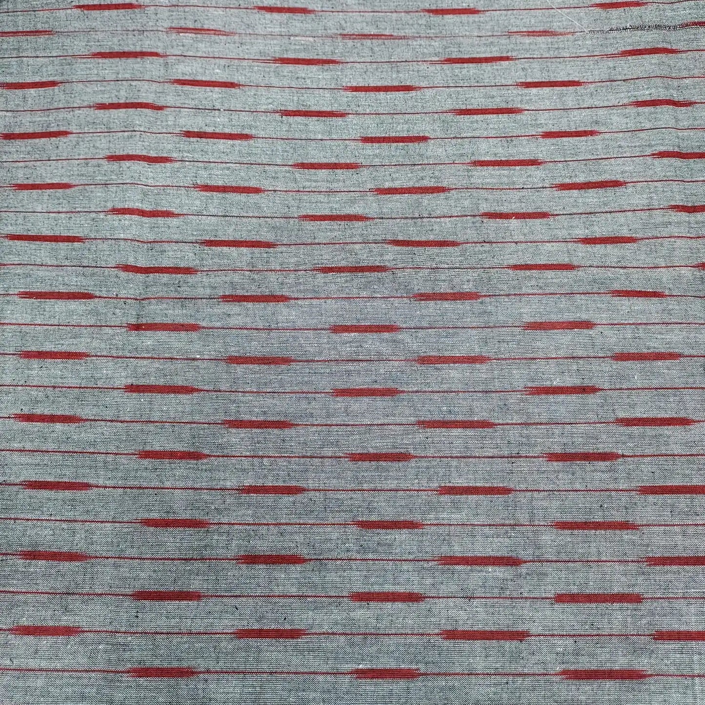 Smokey Grey Color Ikkat Fabric