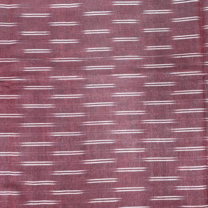 Dark Violet Color Ikkat Fabric