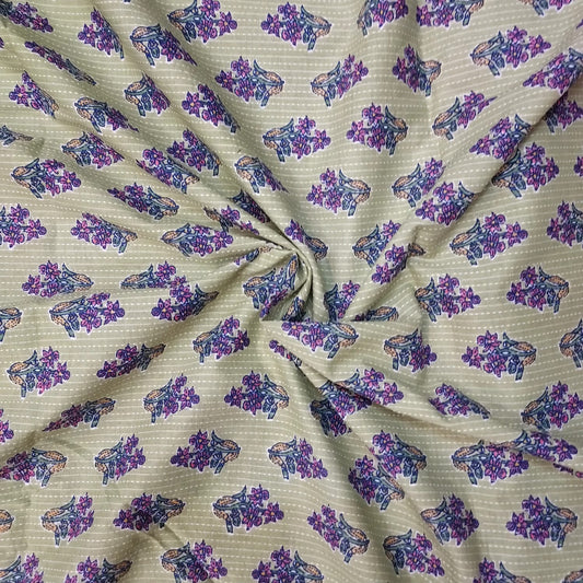 Hand Block Kantha Cotton Fabric